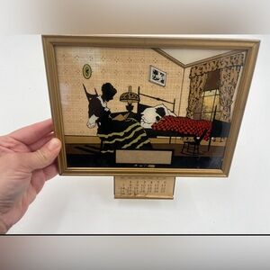 Vtg Advertising Silhouette Picture/Print. 6” X 8”